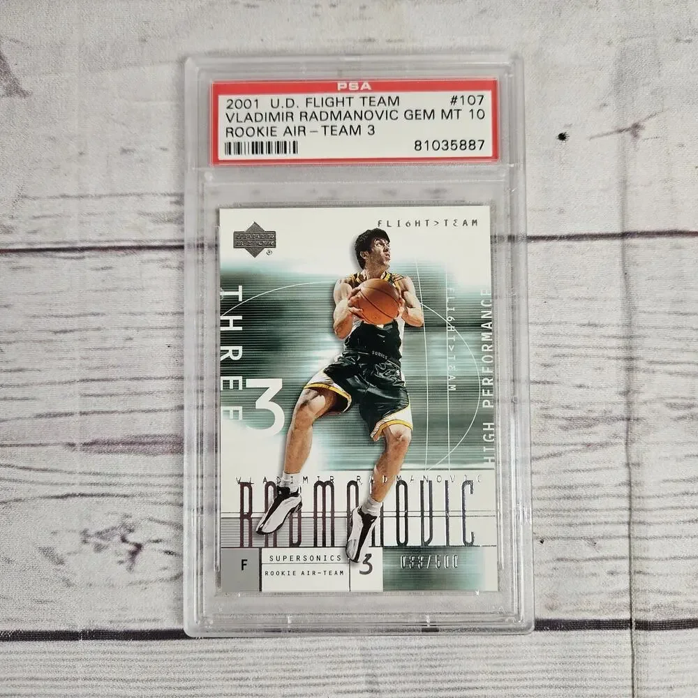 2001 Upper Deck Flight Team #107 Vladimir Radmanovic 033 /500 PSA 10 MINT